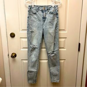 American Eagle curvy hi-rise jeggings, size 8.